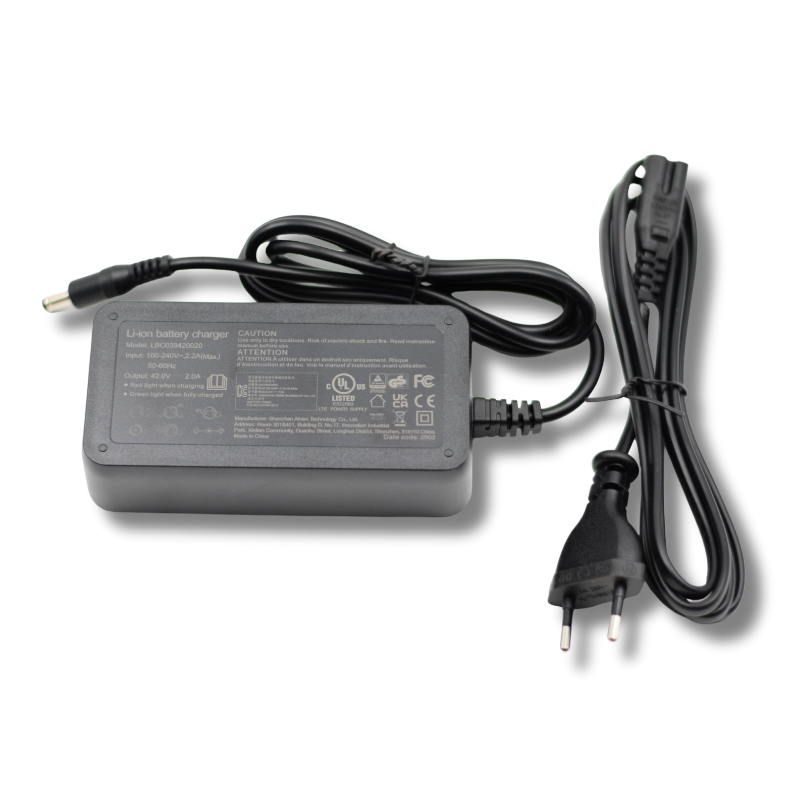 C80 Mini Oplader - Fatbike - Ouxi 36V 1 Pin