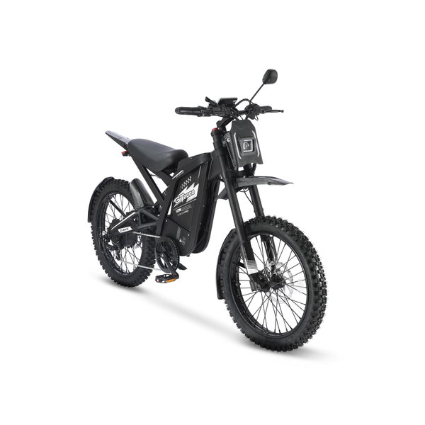 GT2000 - Ouxi Fatbike - Opvoerbaar - Electric Dirt Bike - Zwart - 6 Km/Pu Gashendel