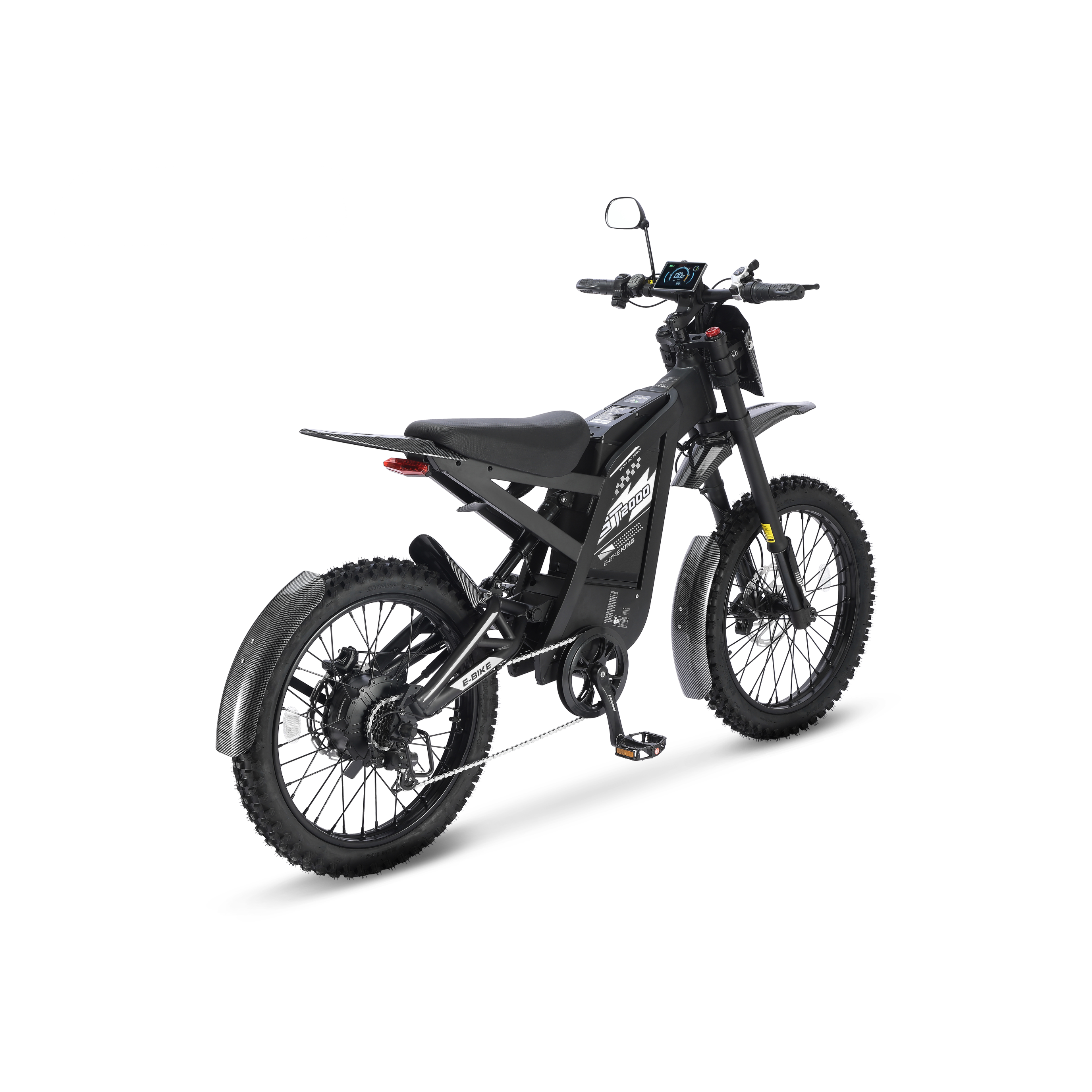 GT2000 - Ouxi Fatbike - Opvoerbaar - Skinnybike - Zwart - 6 Km/Pu Gashendel