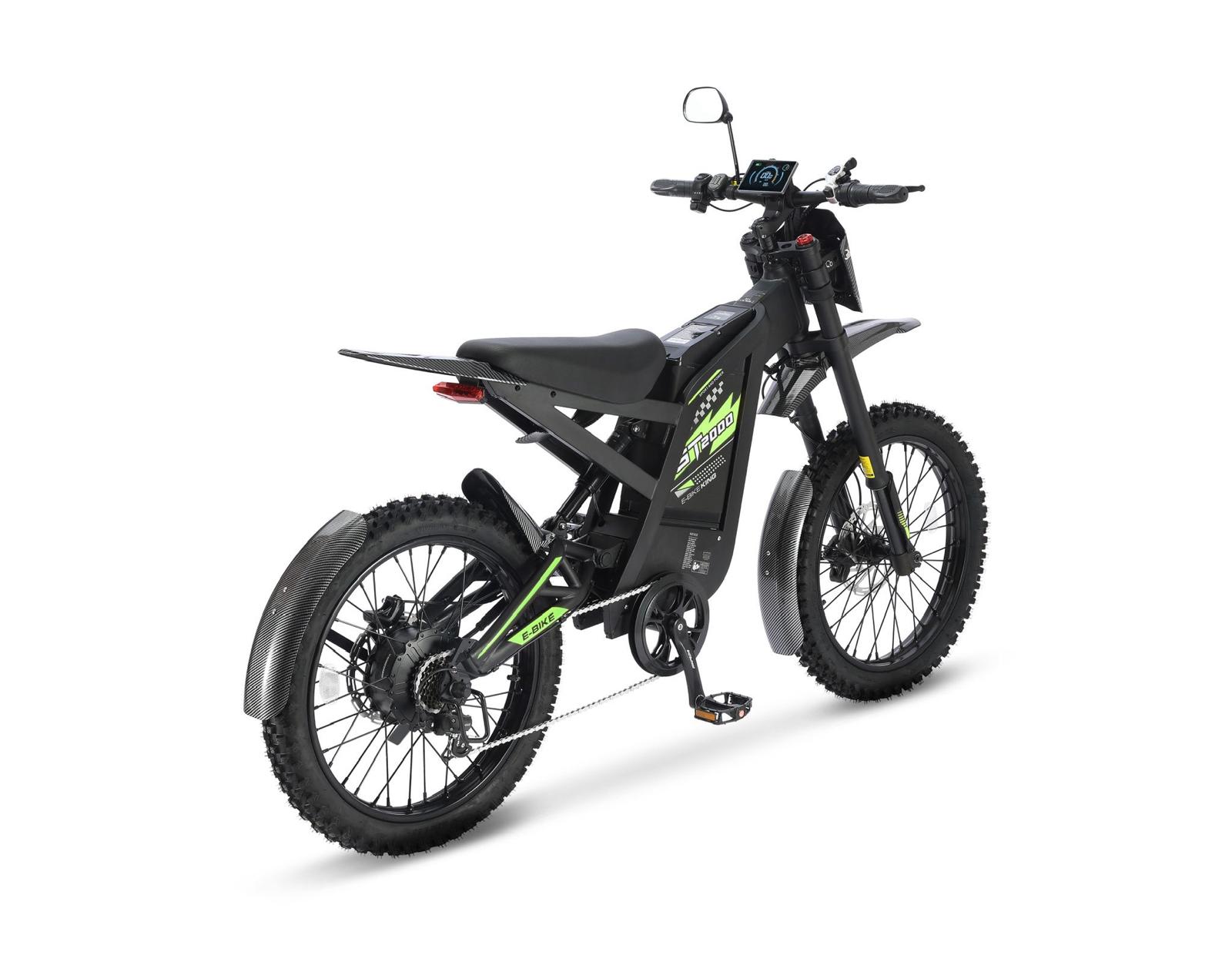 GT2000 - Ouxi Fatbike - Opvoerbaar - Electric Dirt Bike - Groen - 6 Km/Pu Gashendel