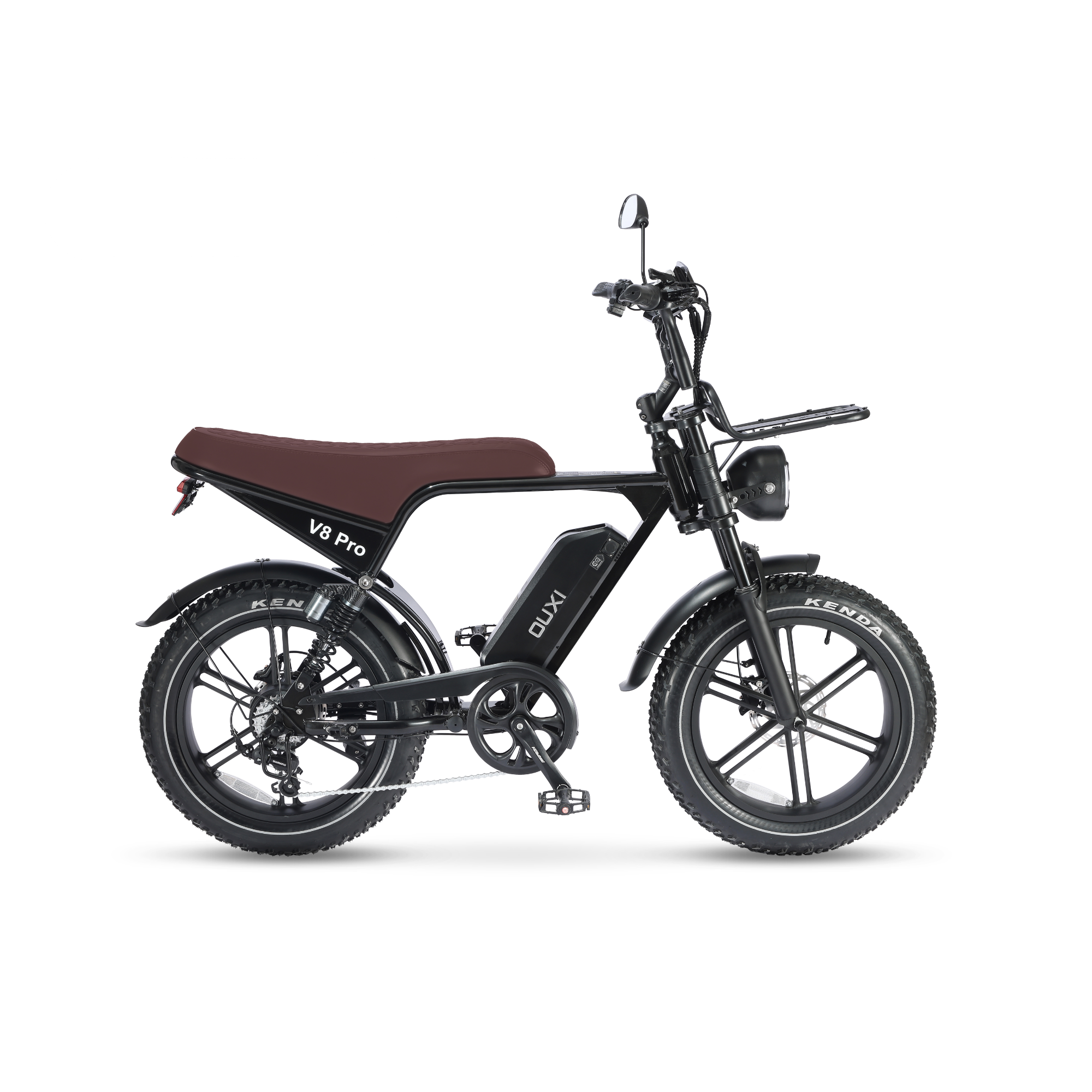 OUXI V8 Pro - Zwart - Bruin Zadel
