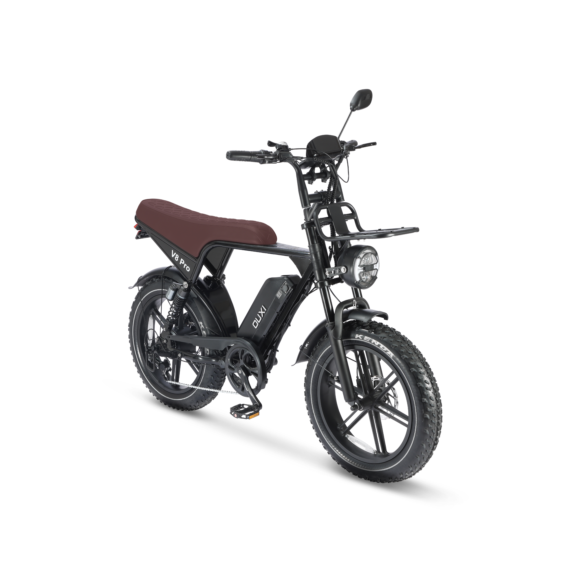 OUXI V8 Pro - Zwart - Bruin Zadel