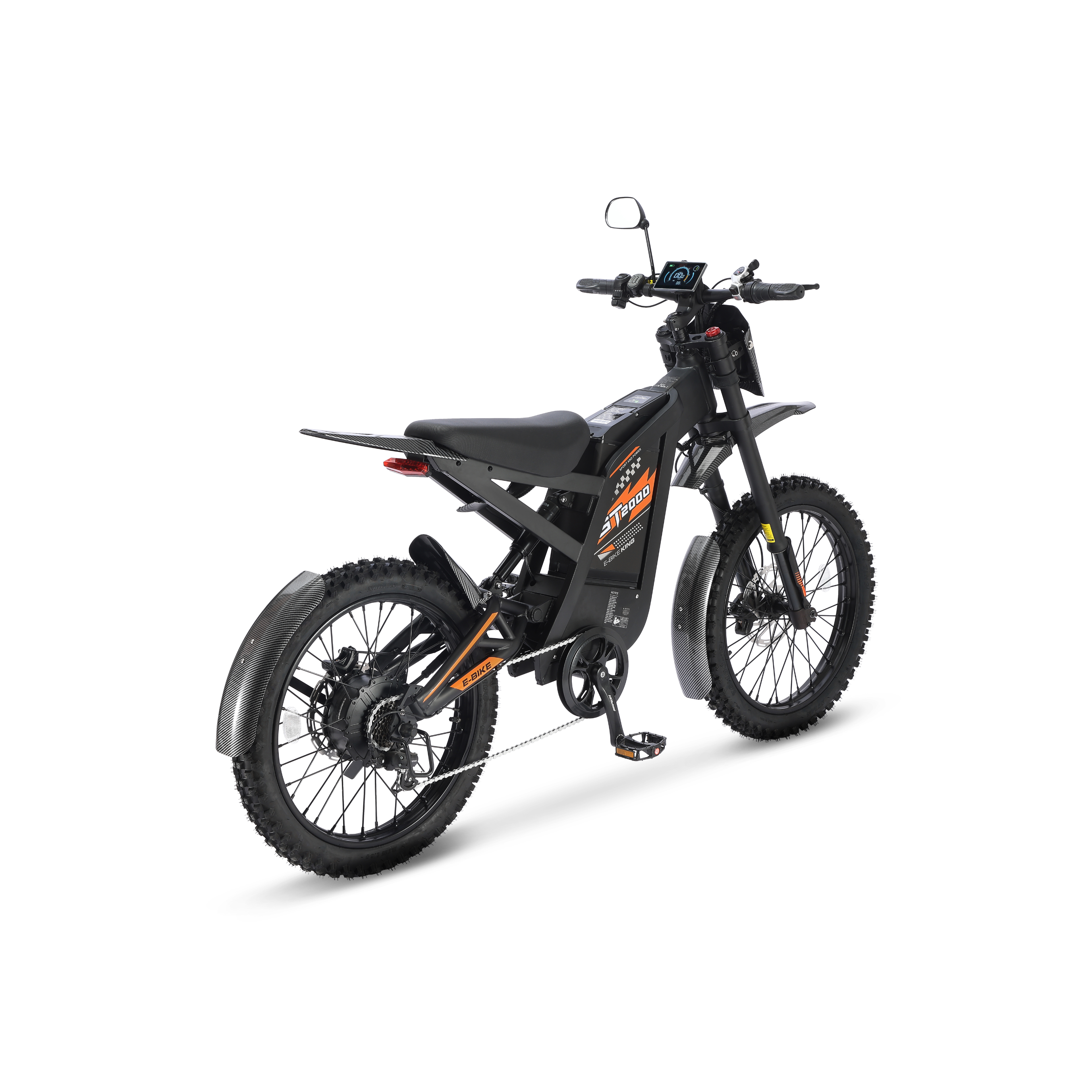 GT2000 - Ouxi Fatbike - Opvoerbaar - Skinnybike - Oranje - 6 Km/Pu Gashendel