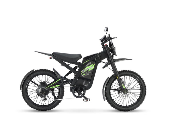 GT2000 - Ouxi Fatbike - Opvoerbaar - Electric Dirt Bike - Groen - 6 Km/Pu Gashendel