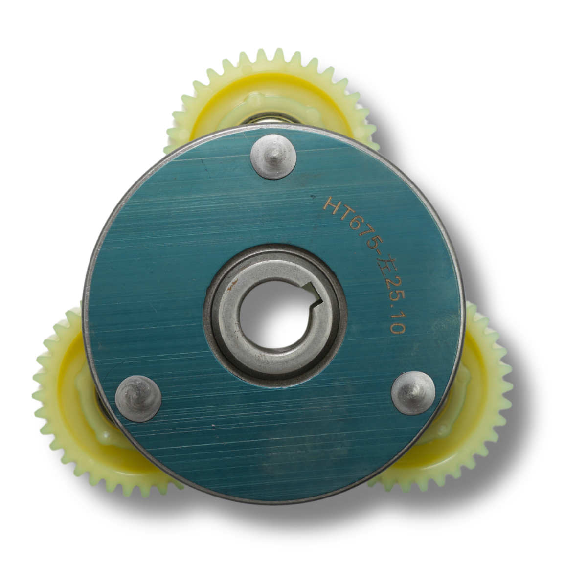 Motortandwielen Naafmotor Geel Nylon Blauwe Drager
